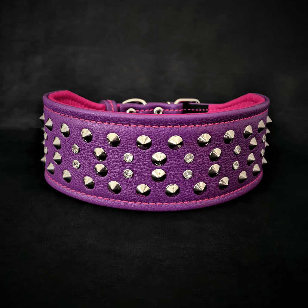 Dog Collar – Wide Soft Leather, 2.8 Inch, Large Breeds