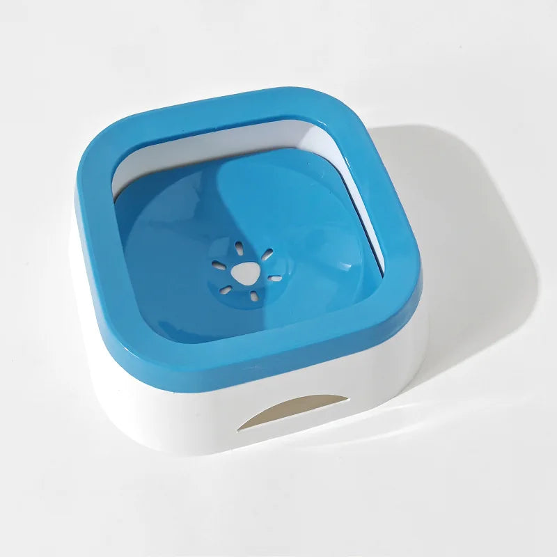 Dog Drinking Water Bowl Floating Non-Wetting Mouth Cat Bowl without Spill Drinking Water Dispenser Plastic Anti-Over Dog Bowl