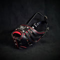 Dog Basket Muzzle – Black & Red, Humane & Breathable, Large Breeds