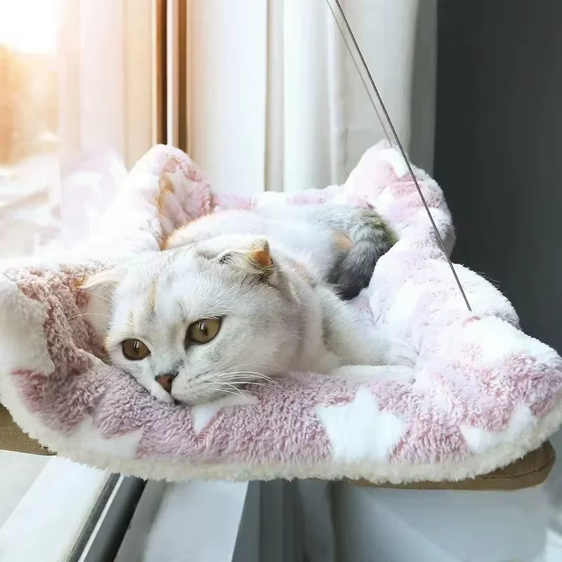 Cat Hammock Window Hanger Cat Hammock Washable Detachable Pet Bed Suction Shelf Bag Beds Seat for Cat Sleeping Pet Supplies