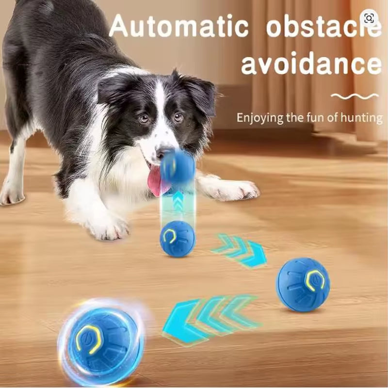 Hot Intelligent Pet Toy Ball Electronic Pet Interactive Toy Moving Ball USB Puppy Automatic Moving Bounce Gift Cat Products.