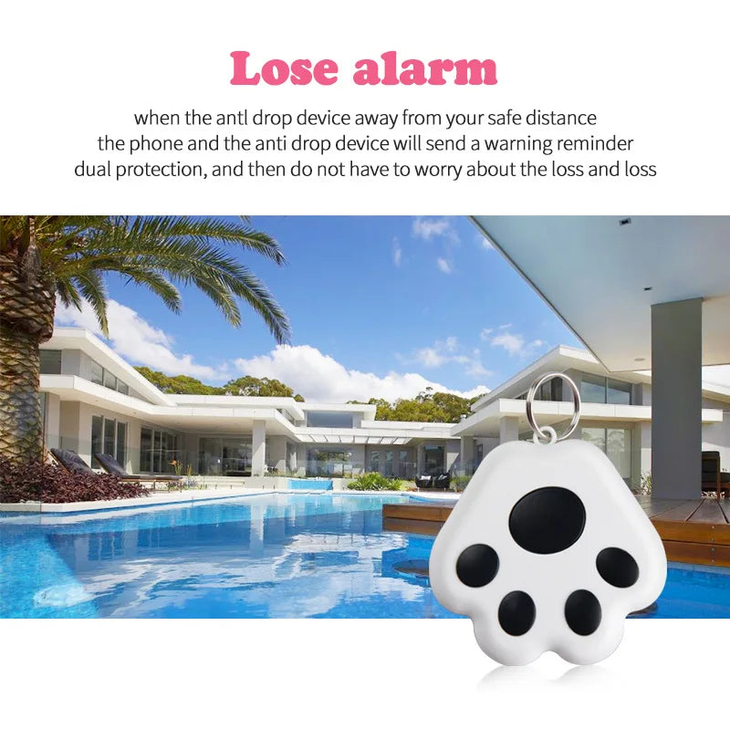 Smart Mini GPS Tracker Bluetooth Anti-Lost Device for Kids Bag Pet Locator Compatible with Ios and Android