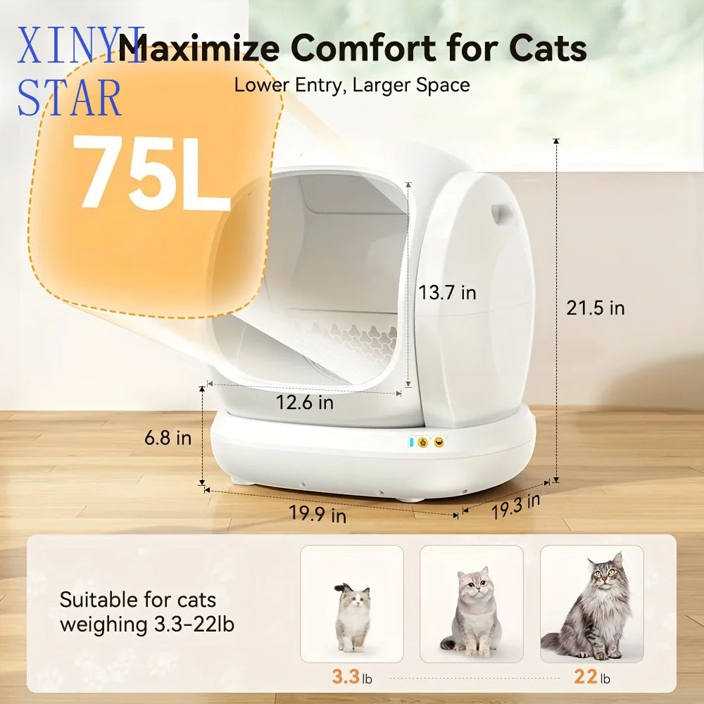Self Cleaning Litter Box Automatic Cat Litter Box Self