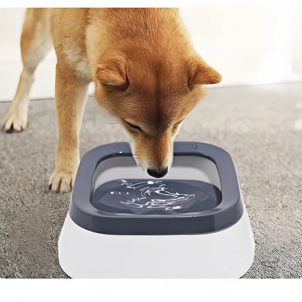 Dog Drinking Water Bowl Floating Non-Wetting Mouth Cat Bowl without Spill Drinking Water Dispenser Plastic Anti-Over Dog Bowl