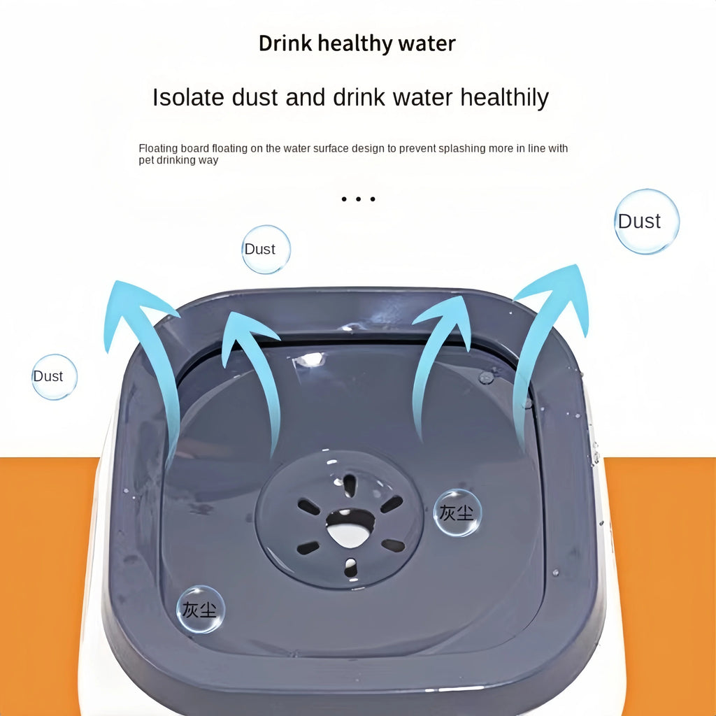 Dog Drinking Water Bowl Floating Non-Wetting Mouth Cat Bowl without Spill Drinking Water Dispenser Plastic Anti-Over Dog Bowl