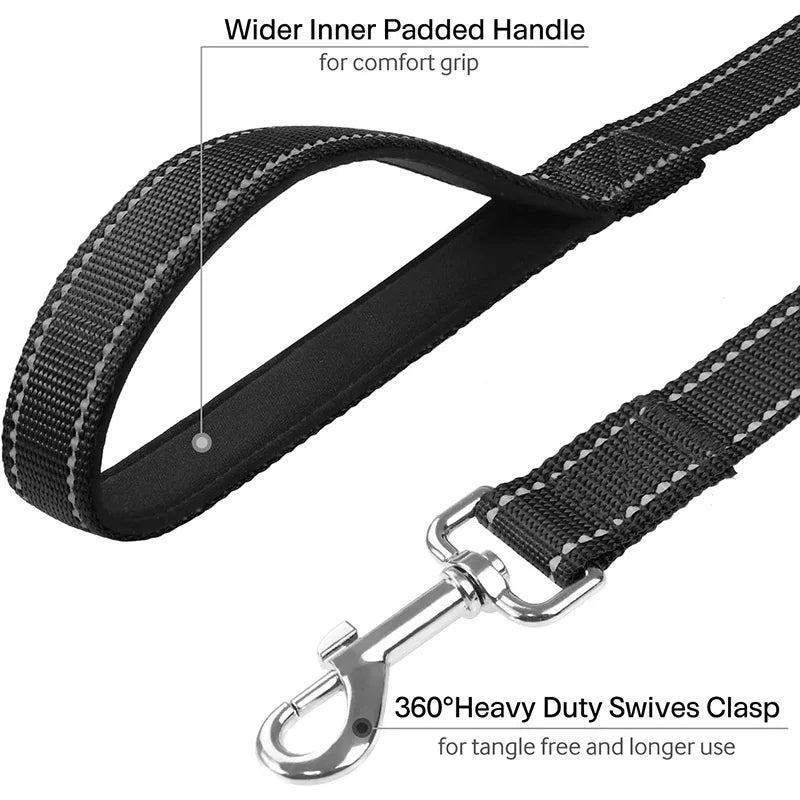 Outdoor Pet Walking Leash 180Cm Comfortable Training Guide with Night Reflective Walking Pet Safety Rope