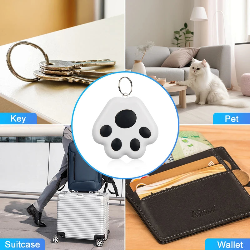 Smart Mini GPS Tracker Bluetooth Anti-Lost Device for Kids Bag Pet Locator Compatible with Ios and Android