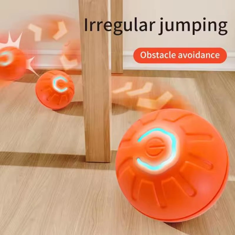 Hot Intelligent Pet Toy Ball Electronic Pet Interactive Toy Moving Ball USB Puppy Automatic Moving Bounce Gift Cat Products.