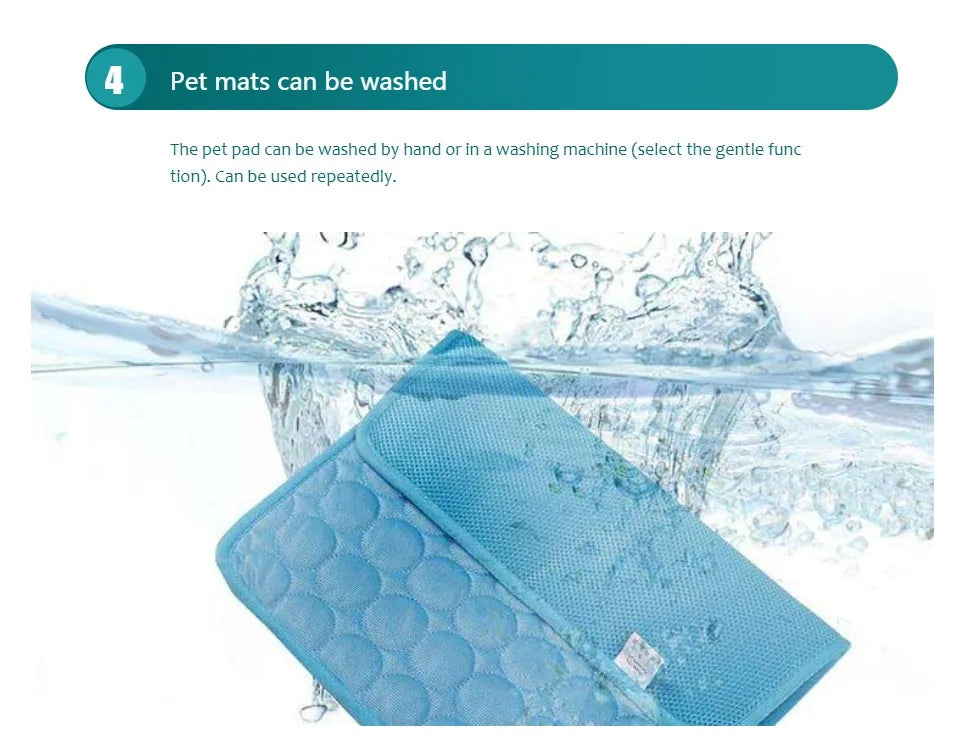 Dog Cooling Mat for Summer – Extra Large Pet Cool Bed Ice Pad – Durable Cooling Blanket for Small & Large Dogs & Cats