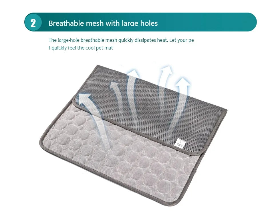Dog Cooling Mat for Summer – Extra Large Pet Cool Bed Ice Pad – Durable Cooling Blanket for Small & Large Dogs & Cats